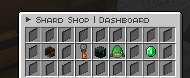Shard Shop dashboard GUI